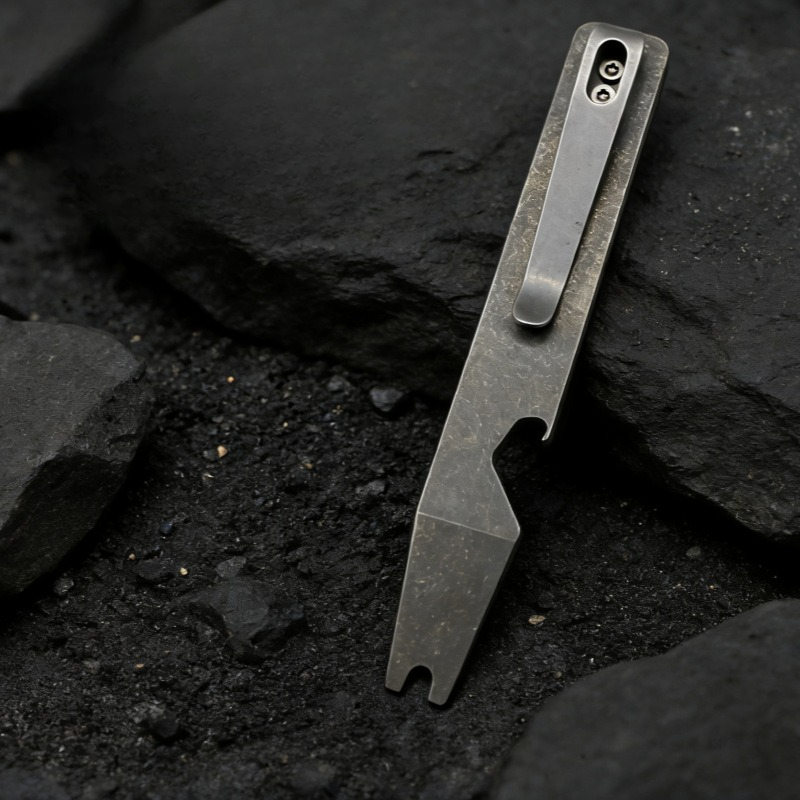 Titanium Pry Bar - Tytanowy łom EDC, narzędzie wielofunkcyjne, otwieracz