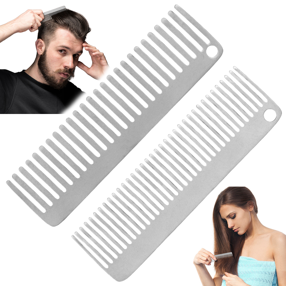 Comb Pocket Titanium - Tytanowy grzebień antystatyczny, przenośny grzebień kempingowy,