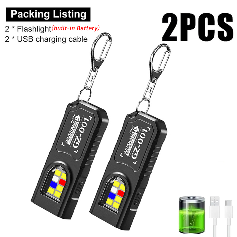 Keychain Flashlight - Wielofunkcyjna Latarka Brelok USB z Możliwością