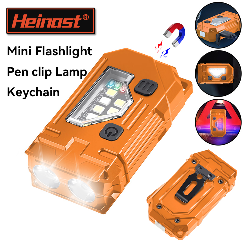 Keychain Flashlight - Mini Latarka EDC Brelok Akumulatorowa Magnetyczna