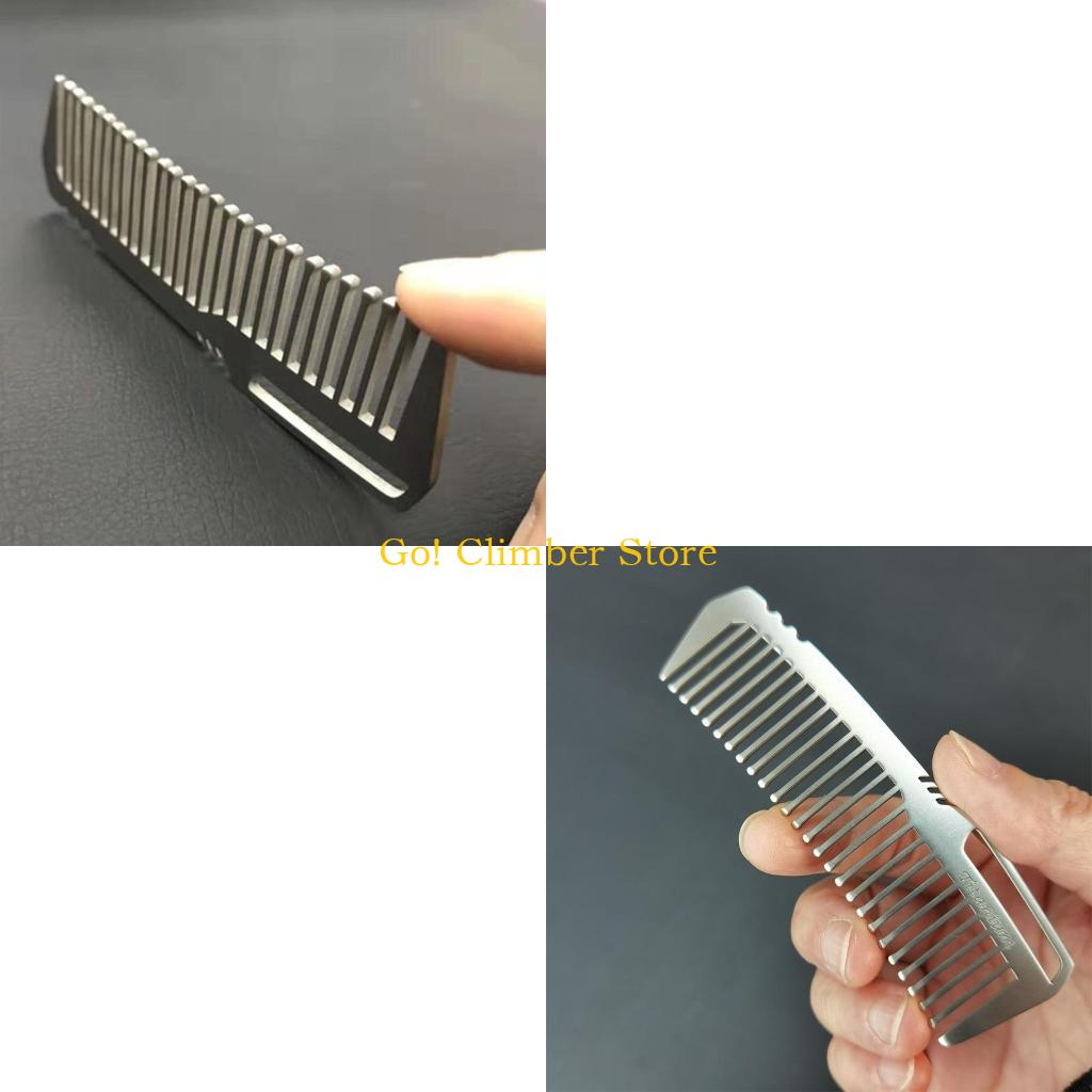 Comb Pocket Titanium - Q84C Przenośny grzebień ze stopu tytanu