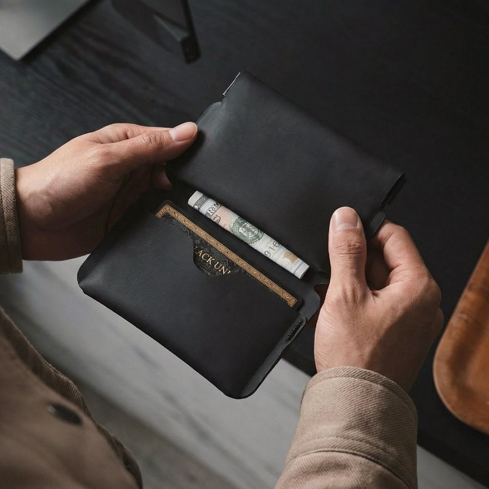 Edc Carry Coins - Ultralekki Mini Składany Portfel z Magnetyczną