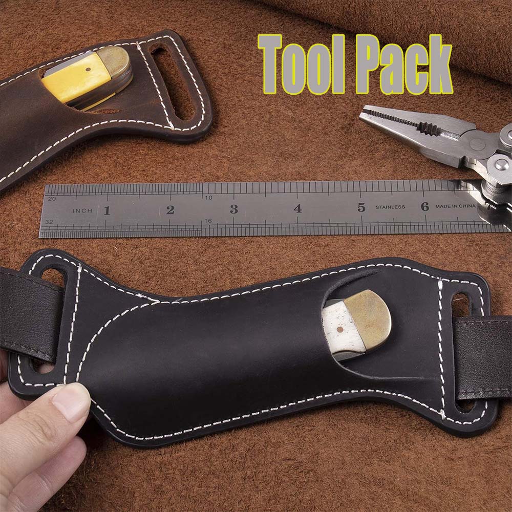 Edc Carry Belt Leather - Pasek do przenoszenia sprzętu outdoorowego, kabura