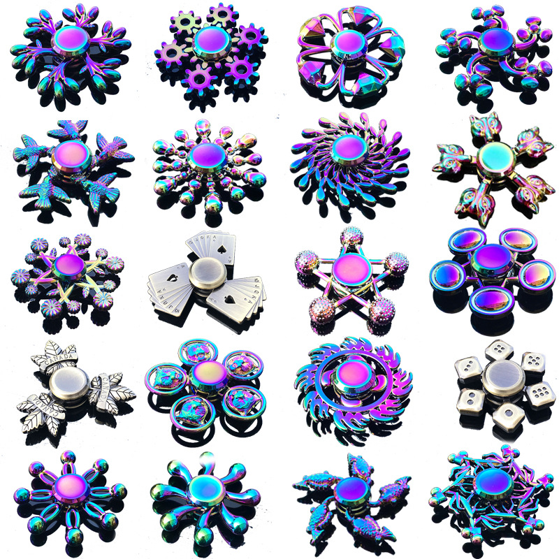 Fidget Spinner Bearing - Rainbow Fidget Metal Spinner Kolorowe błystki