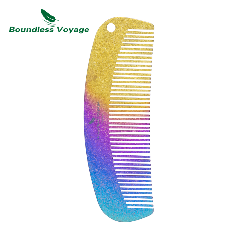 Comb Pocket Titanium - Grzebień do włosów i brody Boundless