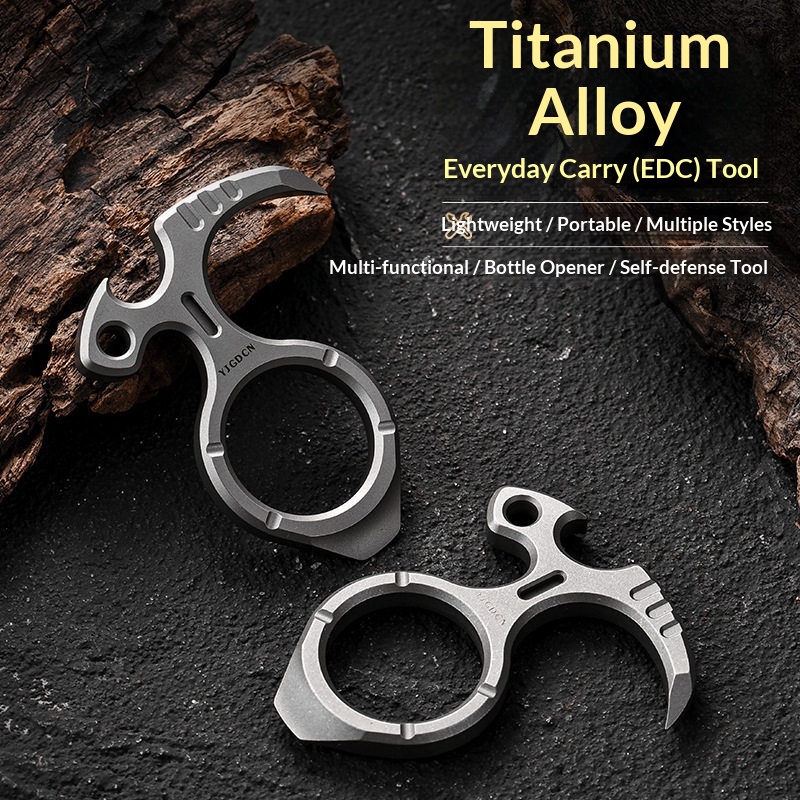 Titanium Pry Bar - Wielofunkcyjny brelok ze stopu tytanu Yjgdcn
