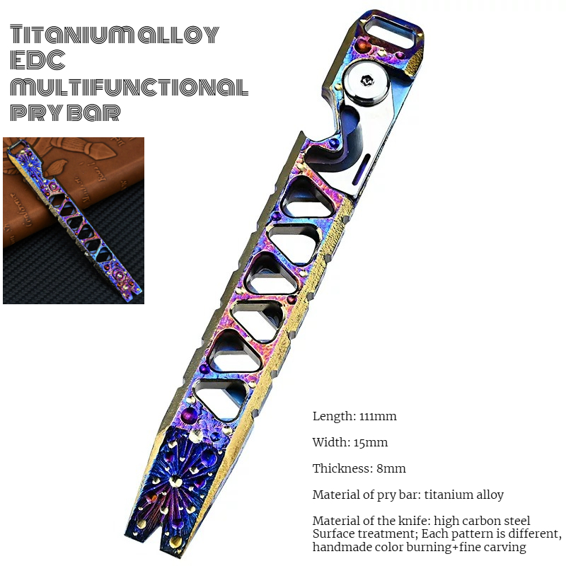 Titanium Pry Bar - Wielofunkcyjny przenośny sprzęt ratunkowy z tytanowego