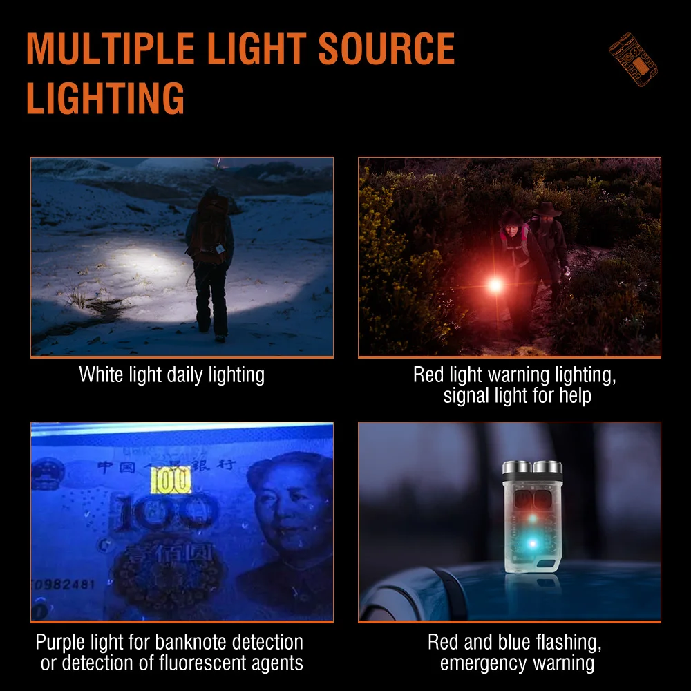 BORUiT V3 LED Latarka Brelok P – Keychain Flashlight recenzja i cena
