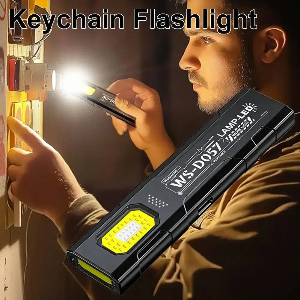 Mocna Mini Latarka COB na Brel – Keychain Flashlight recenzja i cena