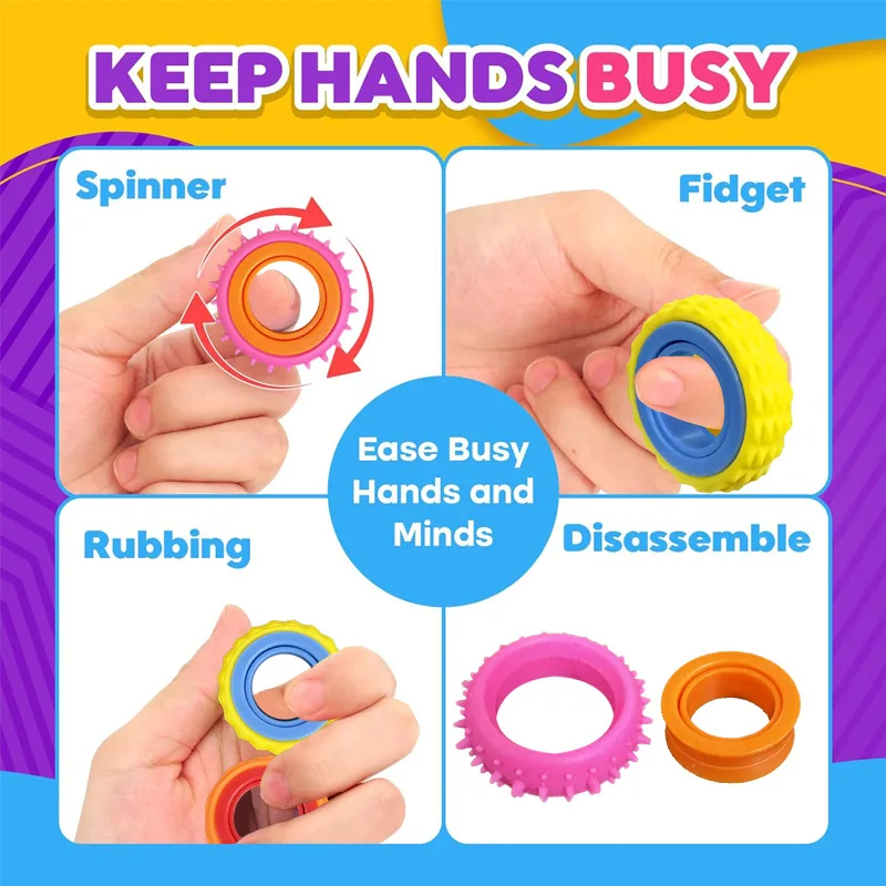 6 szt. Sensoryczne zabawki pie – Fidget Spinner Bearing recenzja i cena