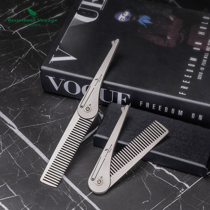 Składany grzebień do włosów z  – Comb Pocket Titanium recenzja i cena