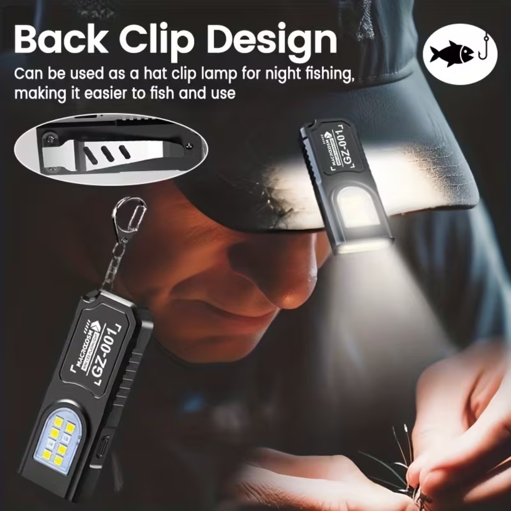 Mini latarka LED COB na breloc – Keychain Flashlight recenzja i cena