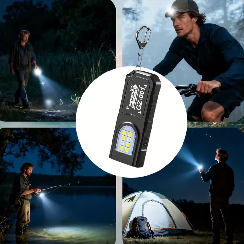 Mini latarka LED COB na breloc – Keychain Flashlight recenzja i cena